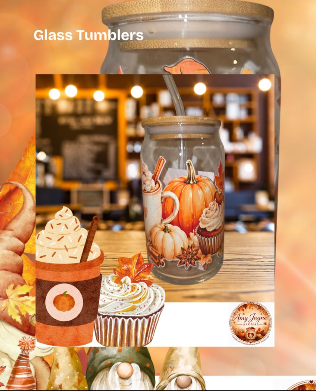 Glass Tumblers - Handmade Stunning Designs