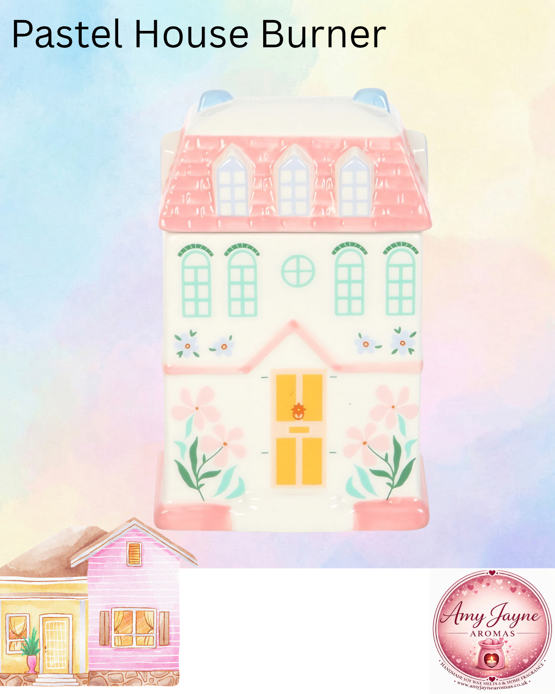 Pastel House Wax Melt Burner