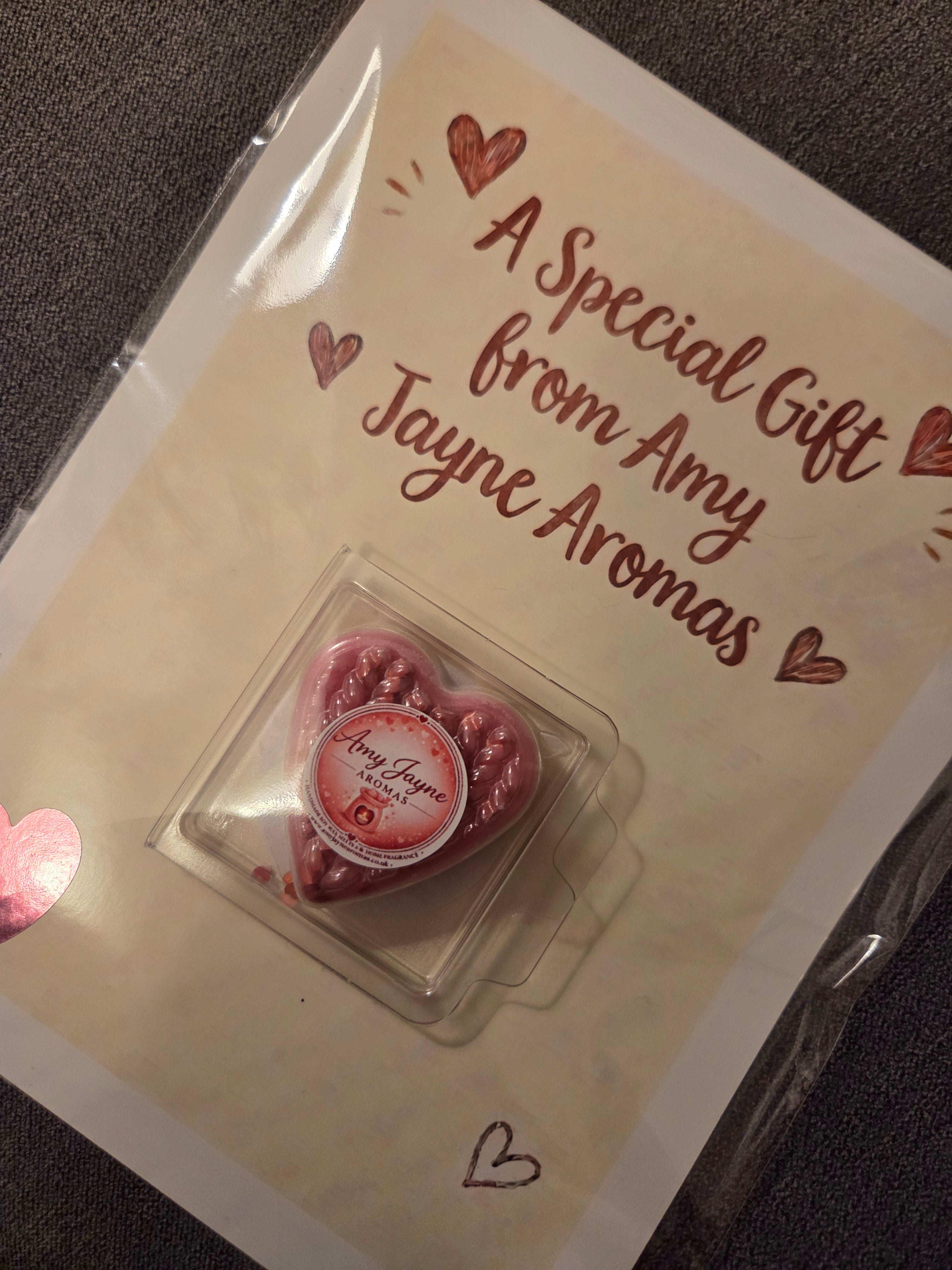 "A Special Gift From Amy Jayne Aromas" - Quote Gift Card