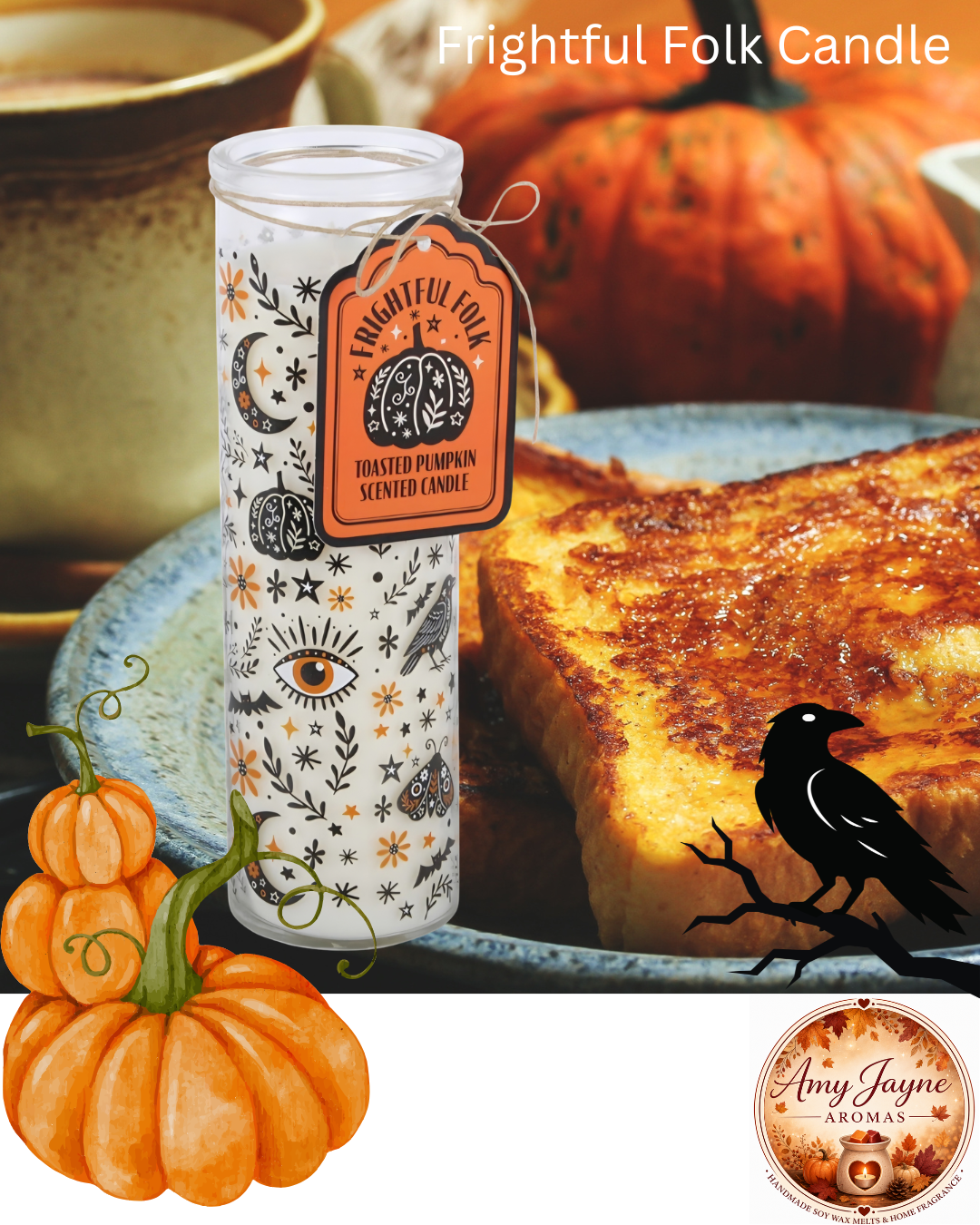 Frightful Folk (Toasted Pumpkin) Tube Candle