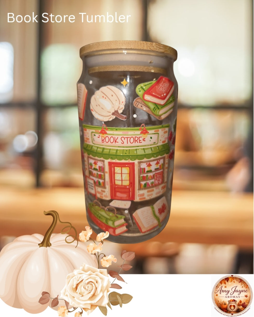 Book Store Glass Tumbler