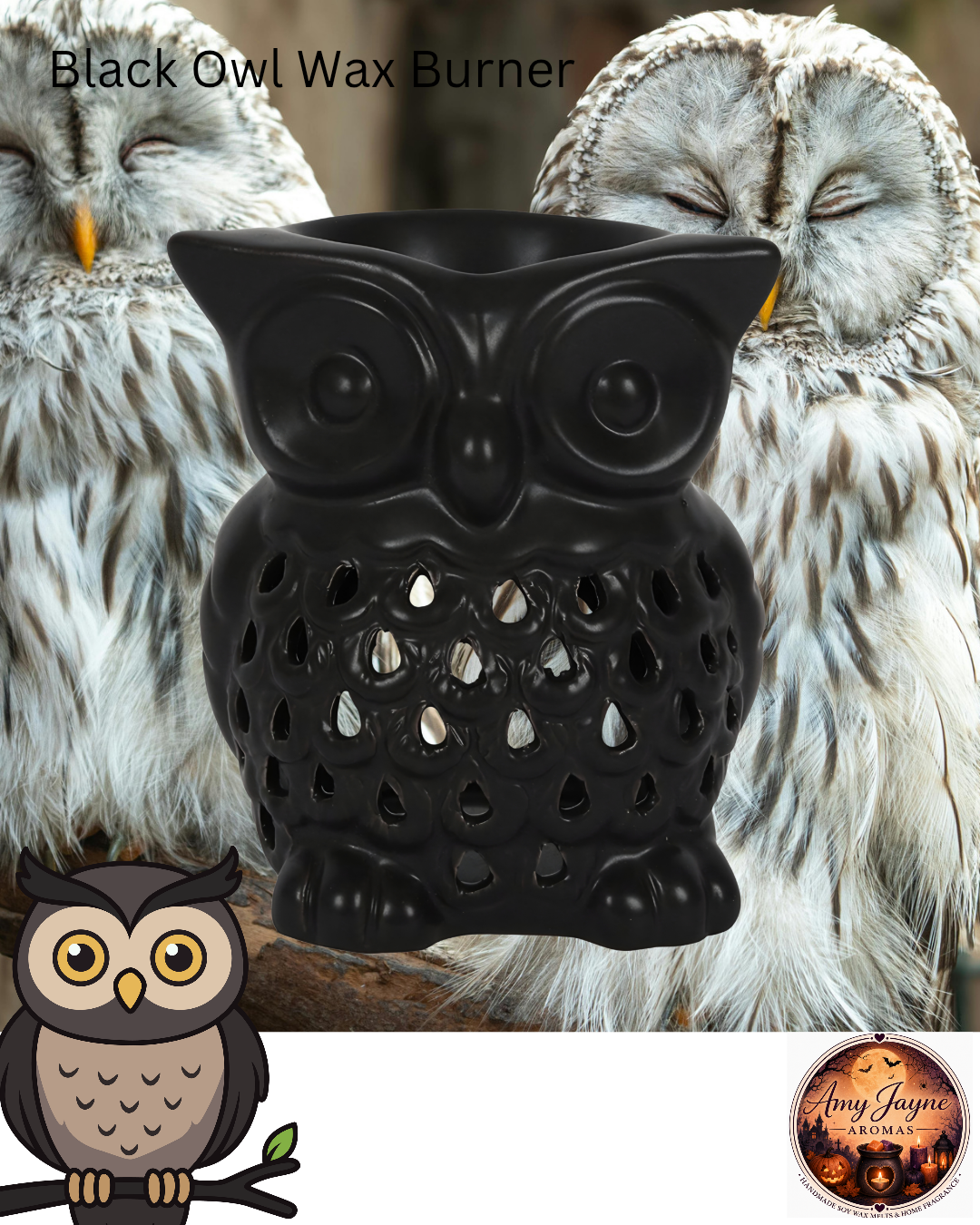 Black Owl Wax Melt Burner