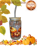 Fall Vibes Glass Tumbler