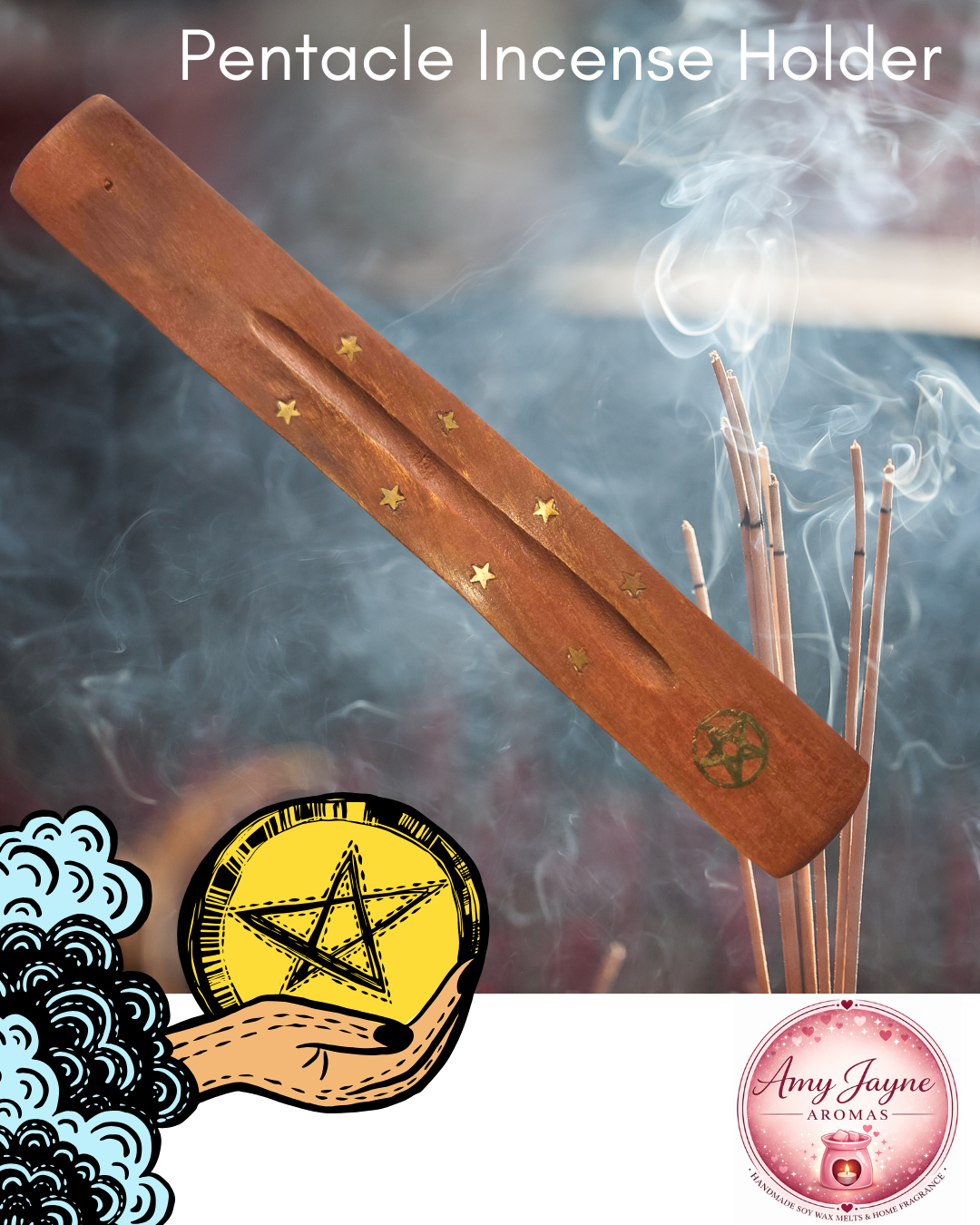 Pentacle Incense Holder