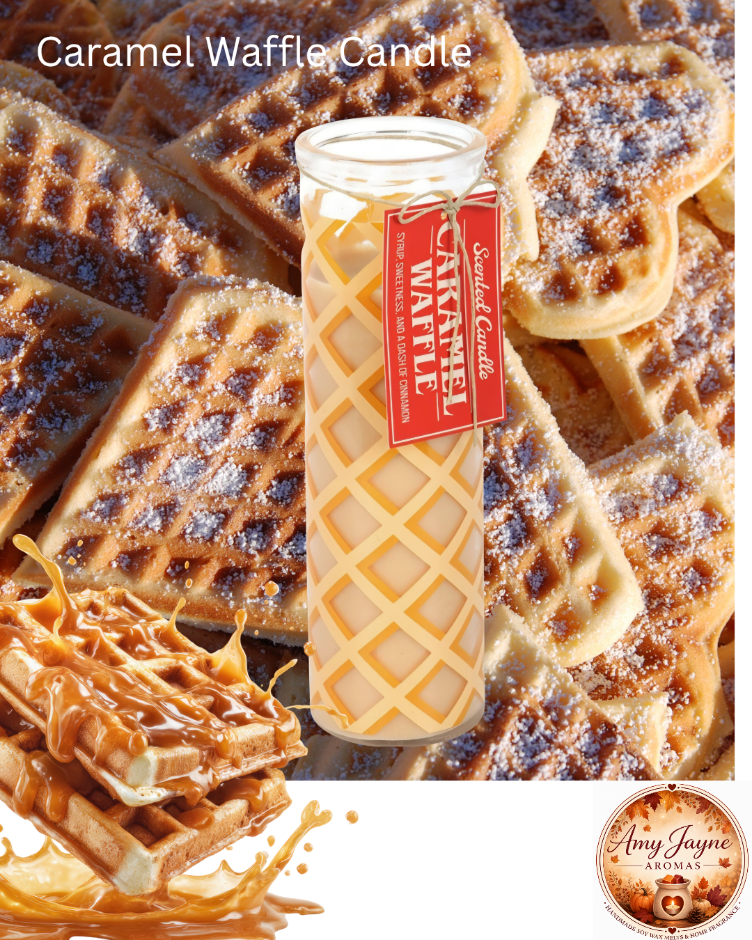 Caramel Waffle Tube Candle