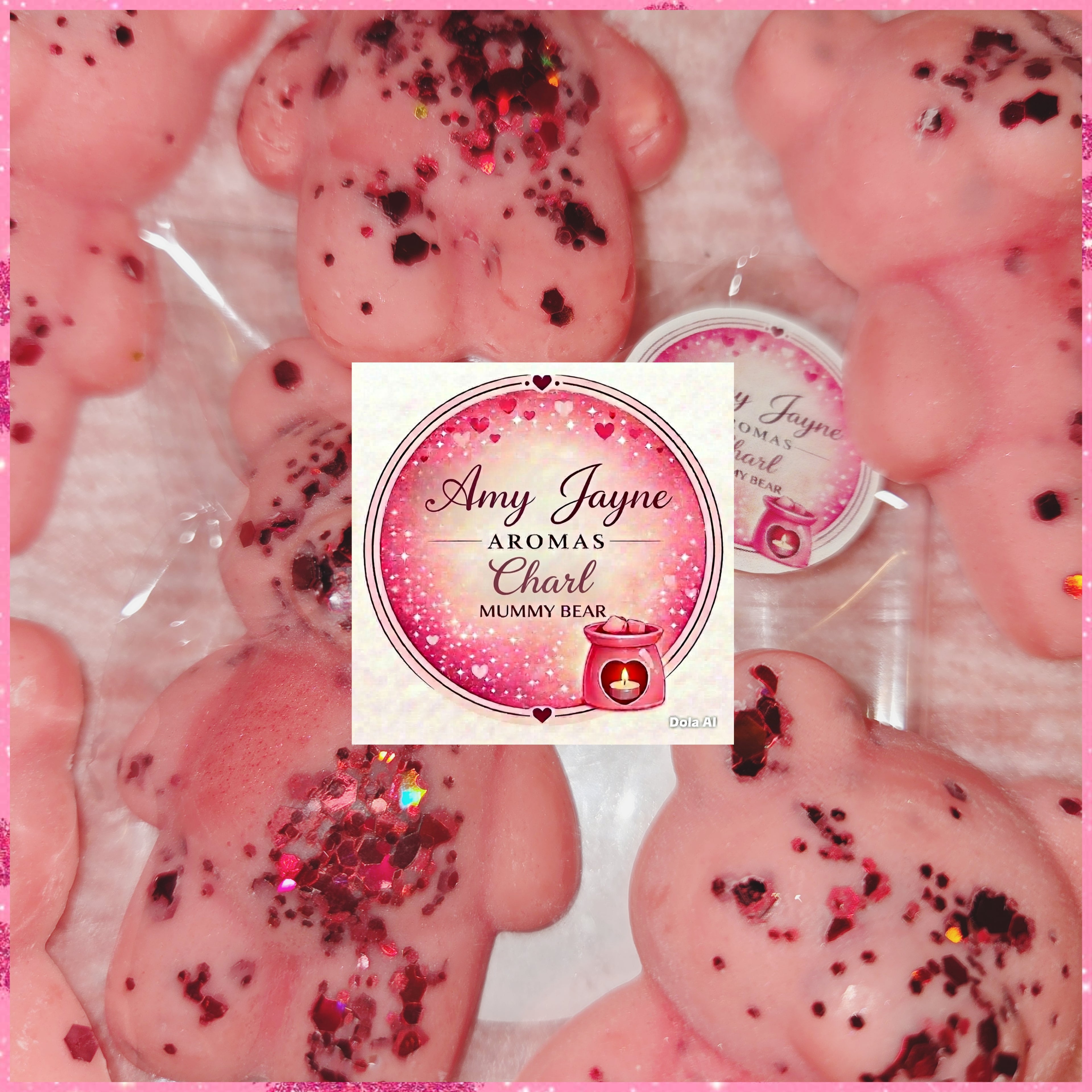 🧸  Charl Mummy Bear (Snowflake Cookie & Red Roses)  🧸