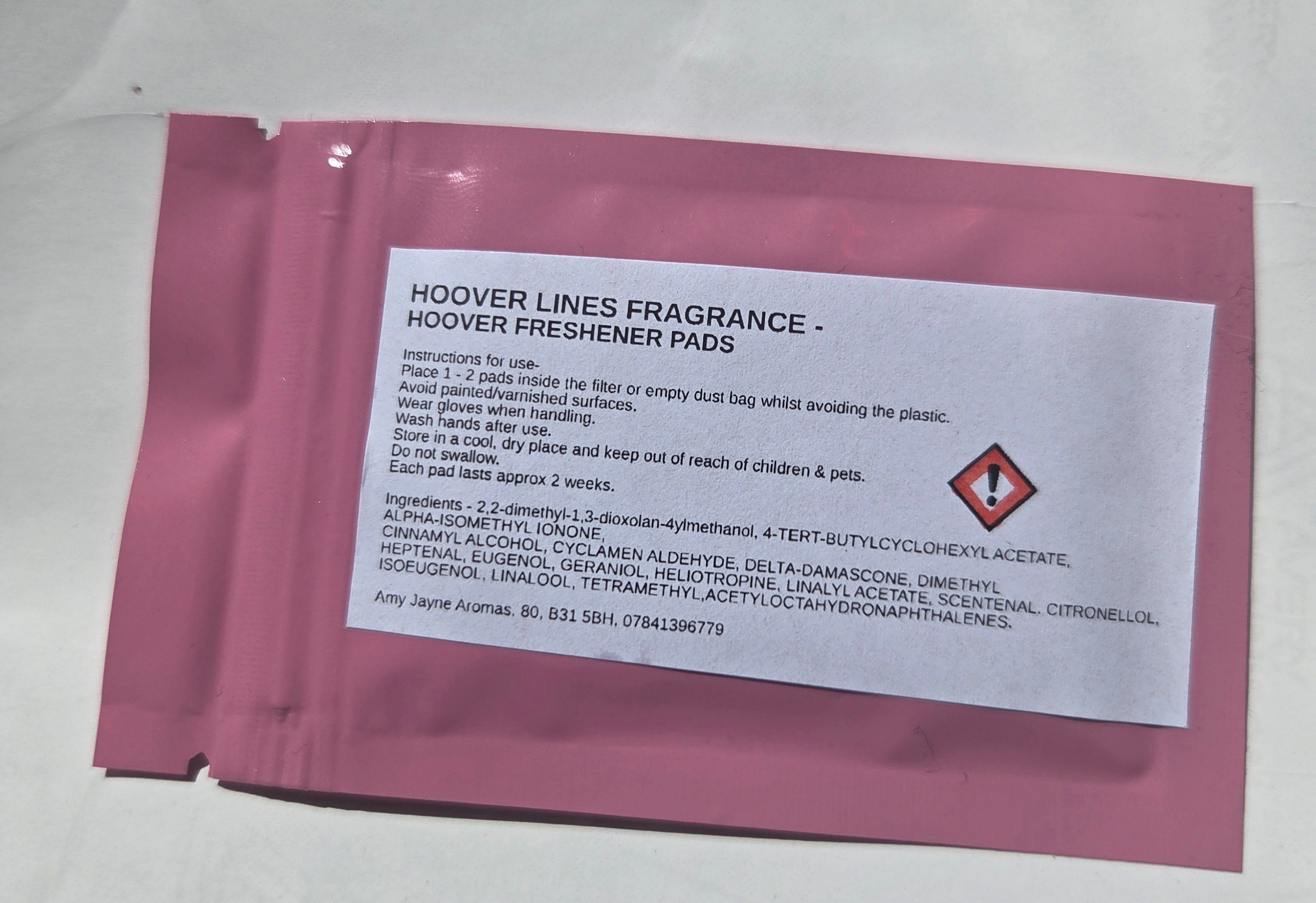 Hoover Lines -Hoover Freshener Pads