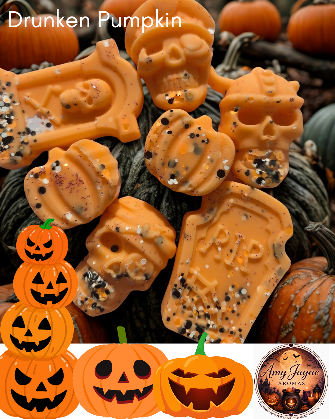 Drunken Pumpkin -  Halloween Shapes