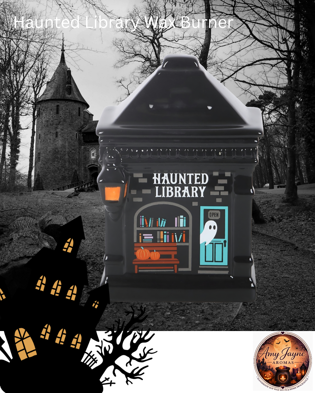 Haunted Library Wax Melt Burner
